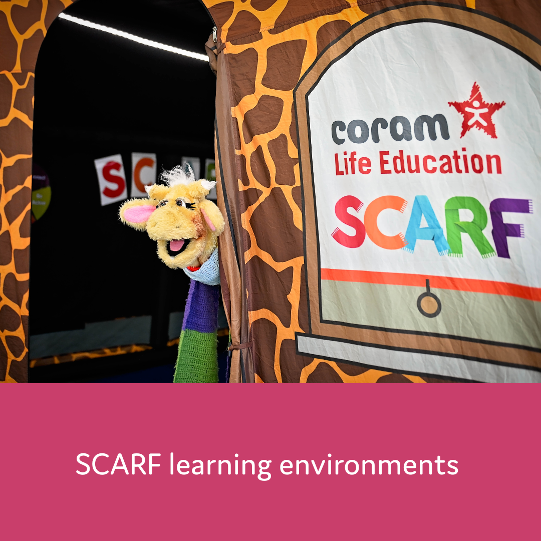 image of the LifeSpace and Harold, with text says: SCARF Learning Environments
